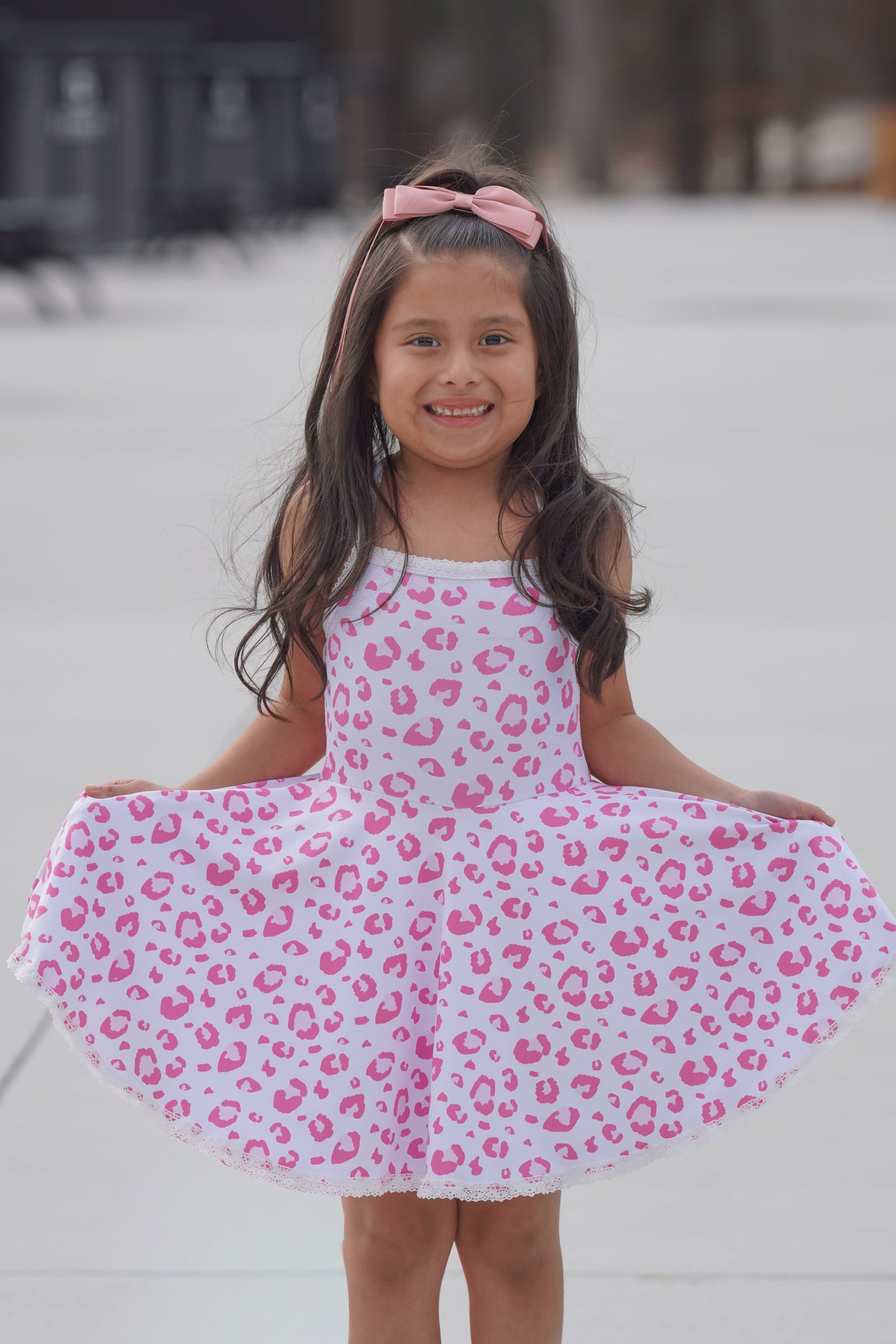 Molly Athleisure Dress -Pink Leopard Always In Bloom Clothing Co
