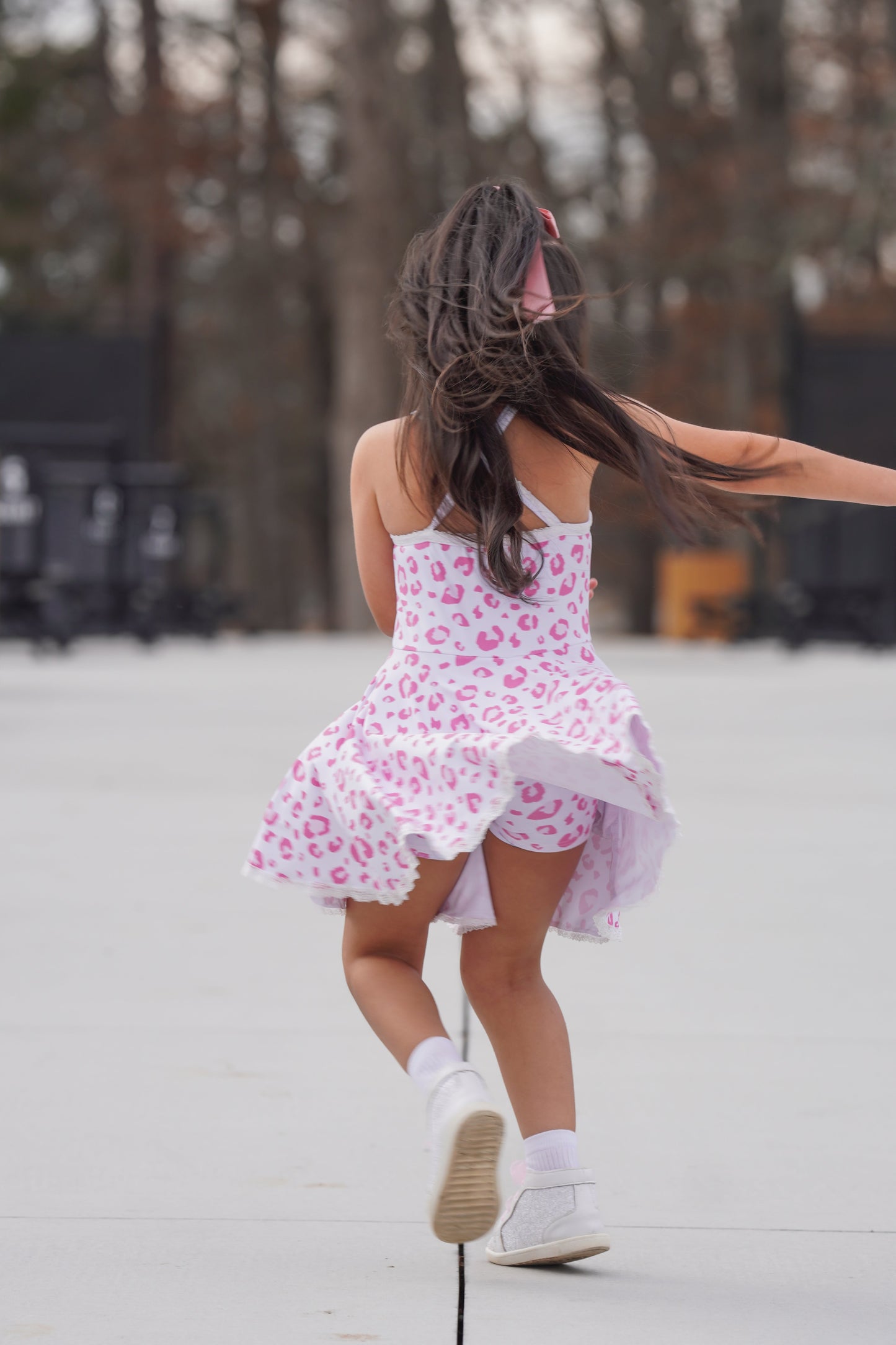 Molly Athleisure Dress -Pink Leopard Always In Bloom Clothing Co