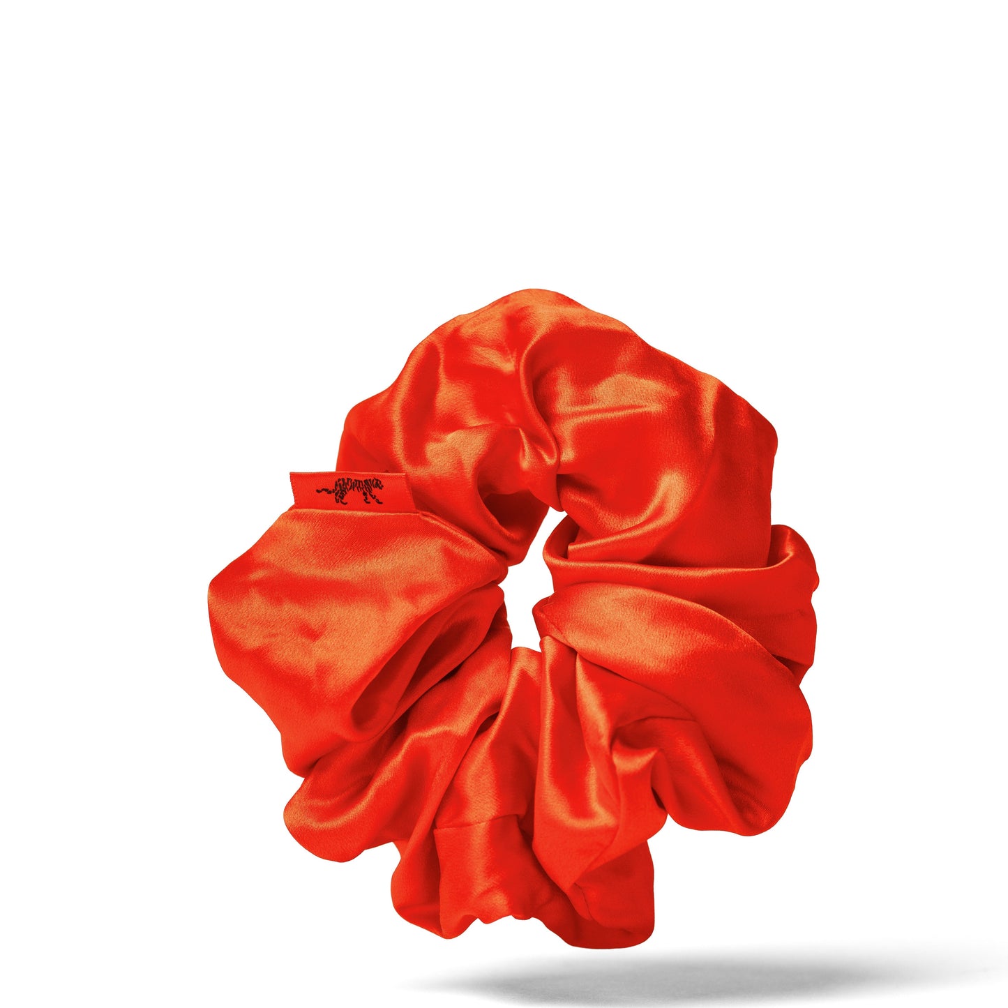 Organic Silk Oversized Scrunchie Tomato Red LINA LENNOX