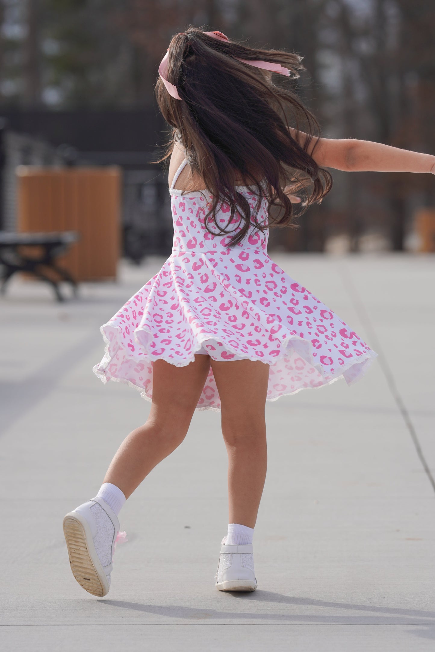 Molly Athleisure Dress -Pink Leopard Always In Bloom Clothing Co