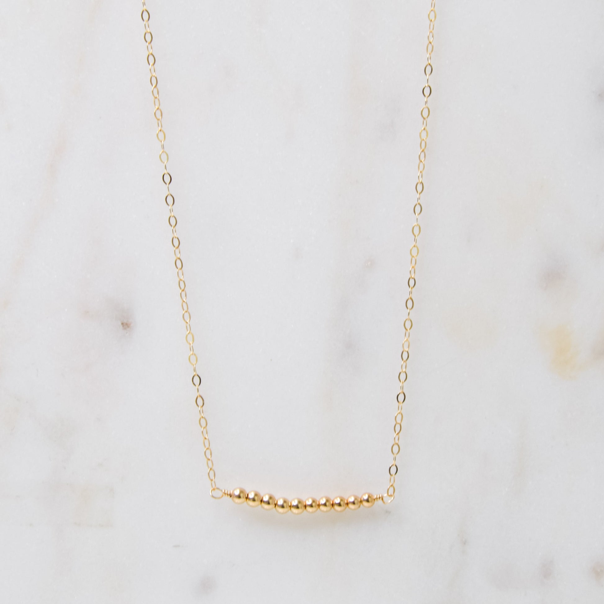 Golden Bar Necklace Emily Anne Designs LLC