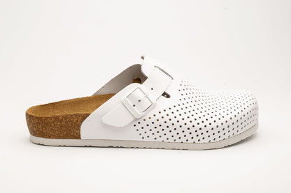 Bjorn by LEON- Men’s Leather Clogs – Breathable Perforated Slip-On Shoes with Cork Style Footbed LEON Footwear USA
