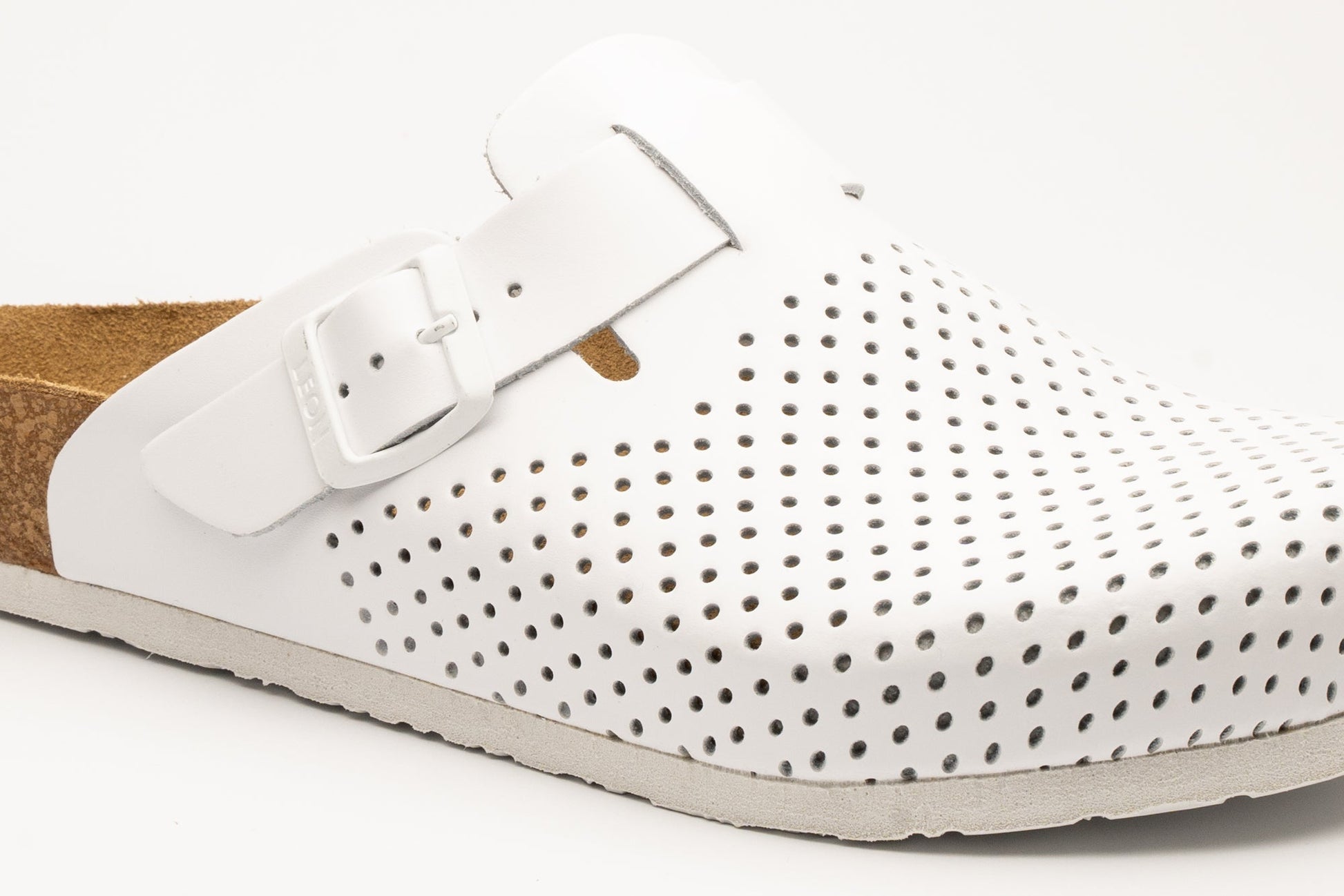 Bjorn by LEON- Men’s Leather Clogs – Breathable Perforated Slip-On Shoes with Cork Style Footbed LEON Footwear USA