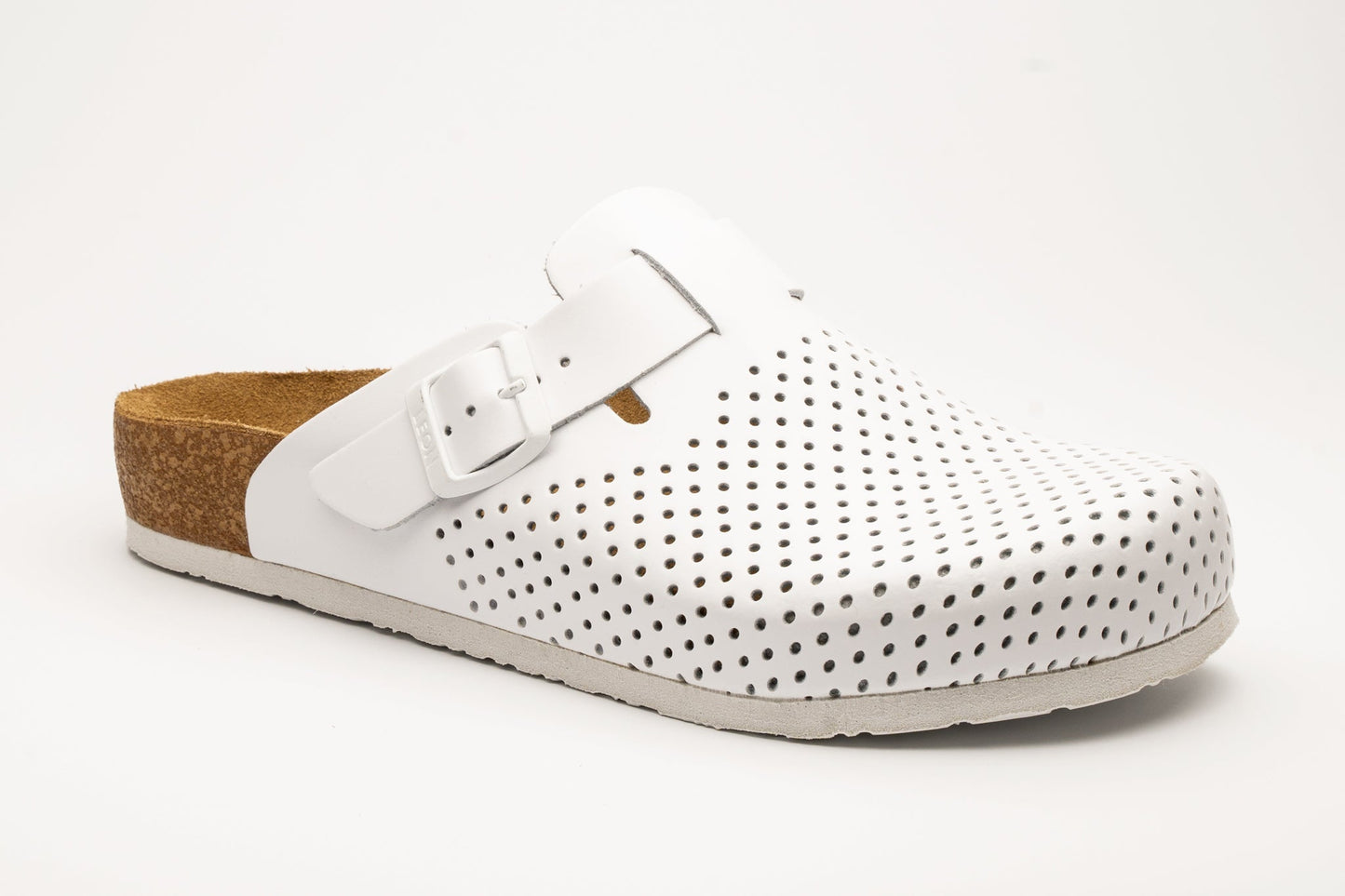 Bjorn by LEON- Men’s Leather Clogs – Breathable Perforated Slip-On Shoes with Cork Style Footbed LEON Footwear USA