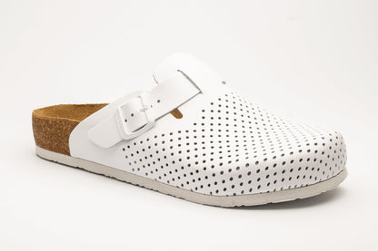 Bjorn by LEON- Men’s Leather Clogs – Breathable Perforated Slip-On Shoes with Cork Style Footbed LEON Footwear USA