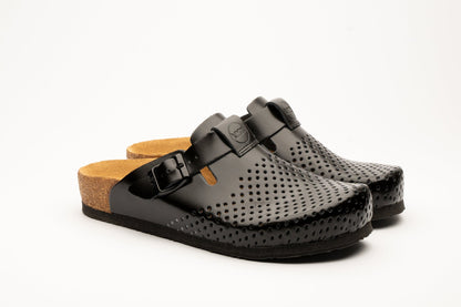Edita by LEON– Women’s Leather Clog- Orthopedic Cork-style Clog with Adjustable Buckle LEON Footwear USA
