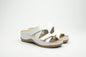 Laura by LEON– Women’s Leather Sandal- Comfort Slide Slip-on with Velcro Straps LEON Footwear USA