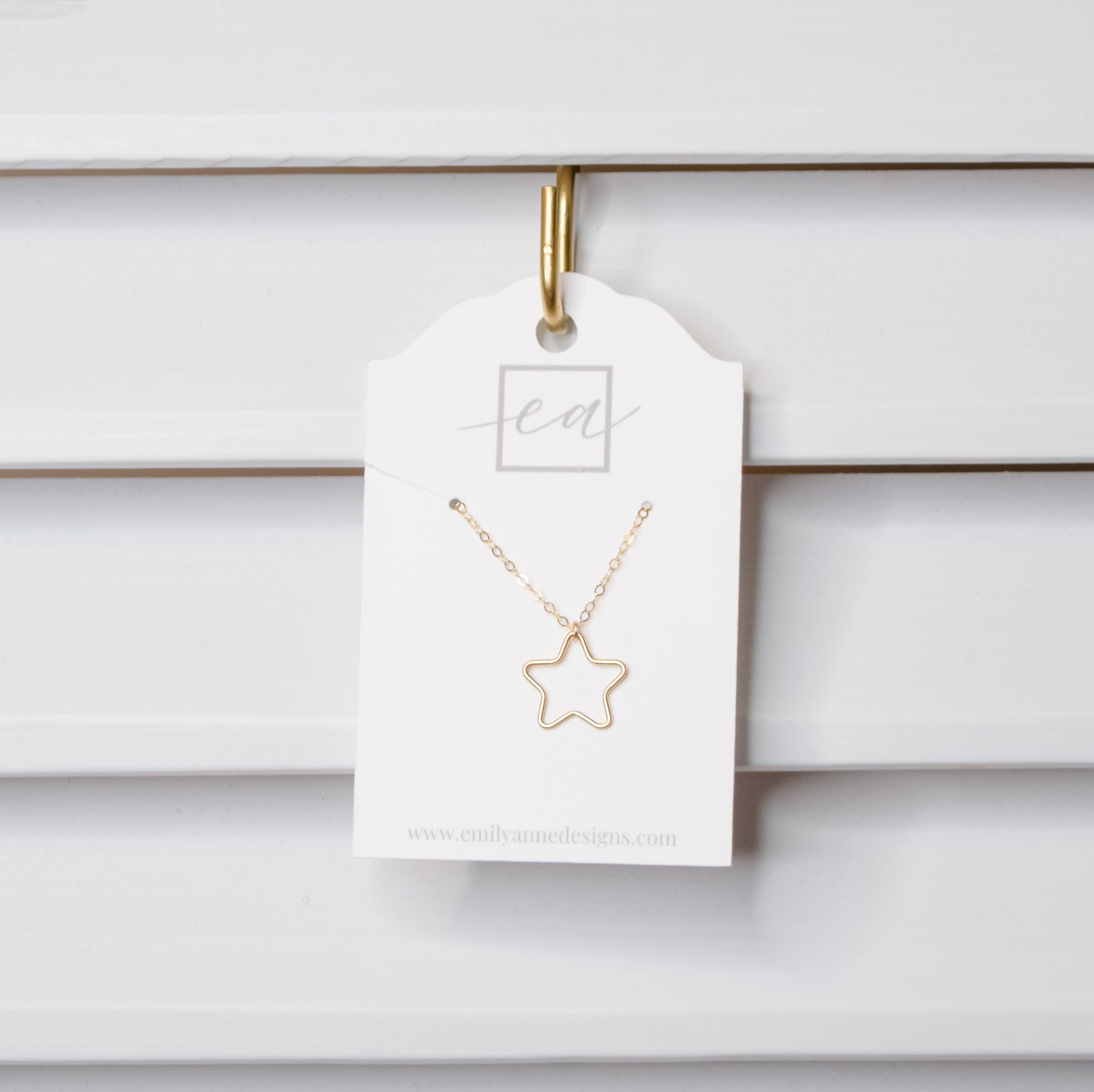 Open Star Necklace Emily Anne Designs LLC