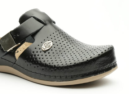 Leona by LEON- Women’s Leather Clog- Orthopedic with Adjustable Buckle and Perforated Leather for Breathability LEON Footwear USA