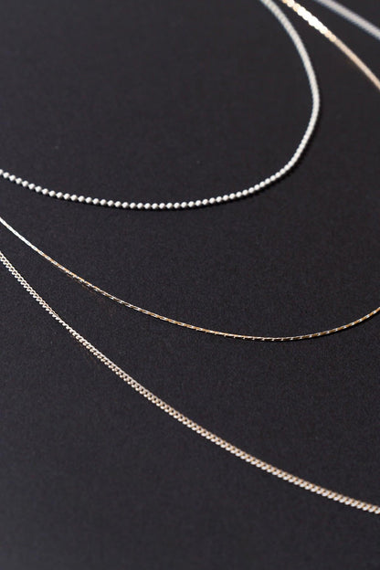 3 CHAIN LAYERD CHARM NECKLACE Flying Tomato