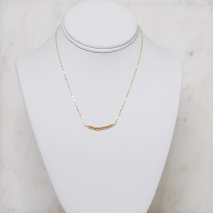 Golden Bar Necklace Emily Anne Designs LLC