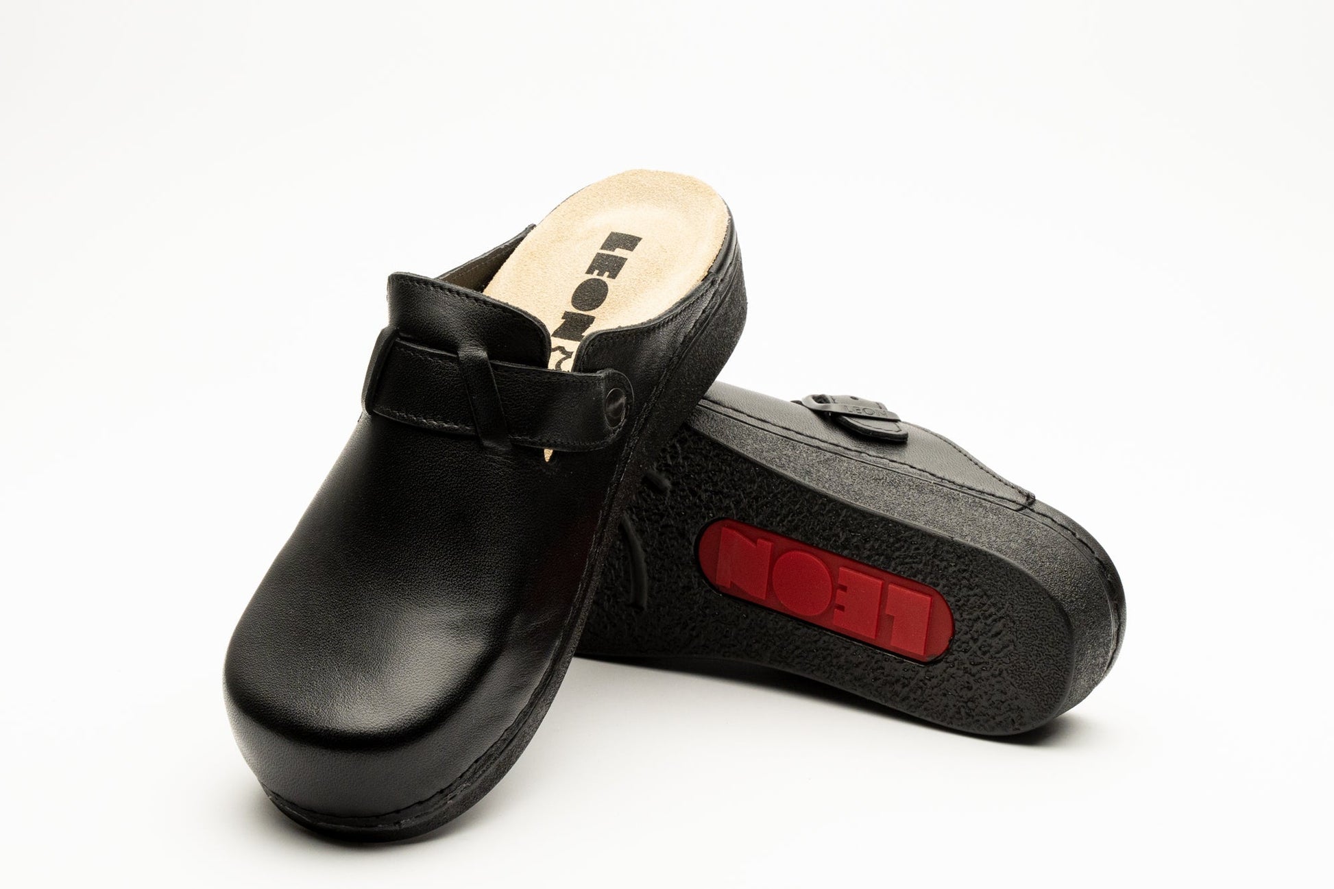 Nora I by LEON – Women’s Leather Clog- Removable Gel Insole & Adjustable Buckle LEON Footwear USA