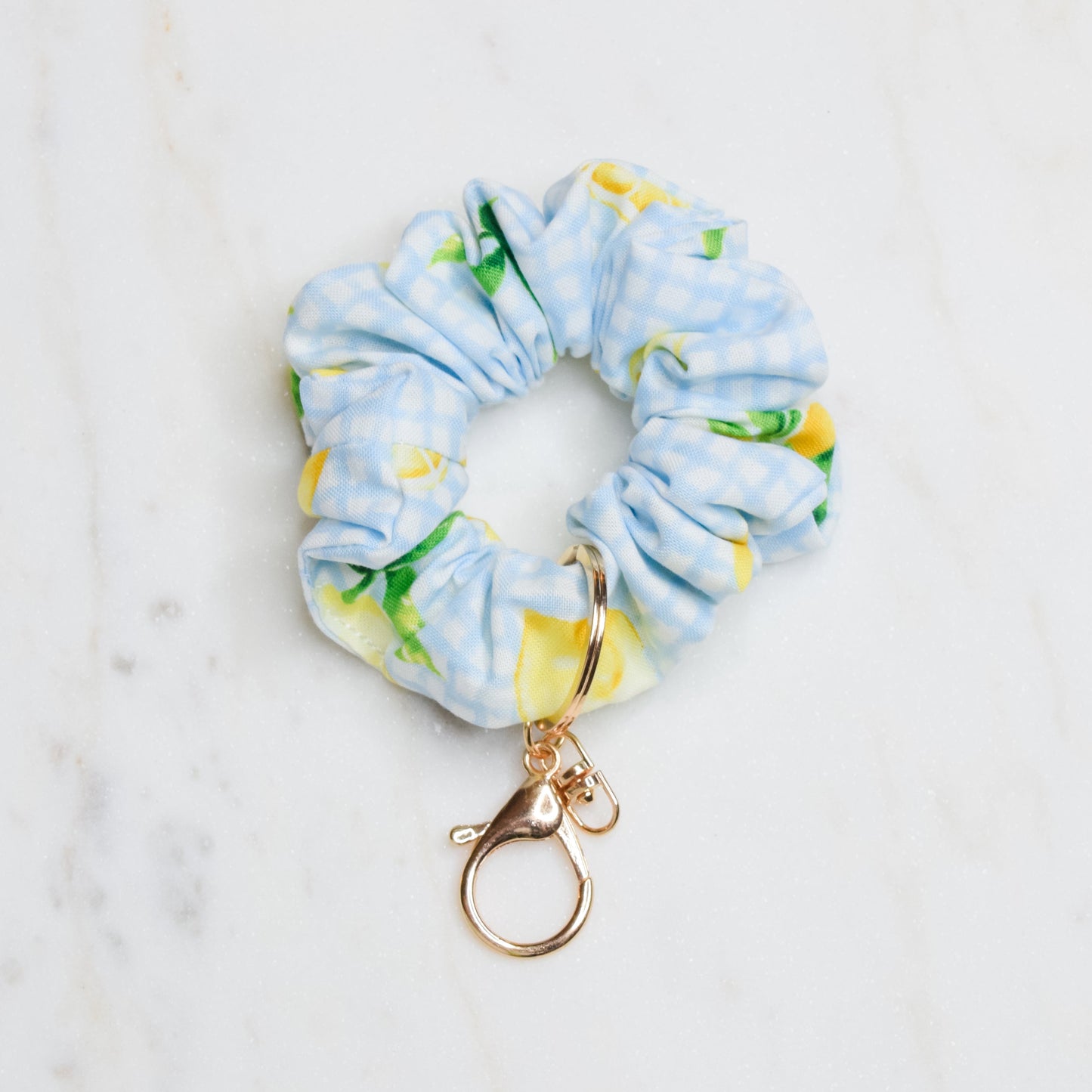 Lemonade Scrunchie Key Chain Emily Anne Designs LLC
