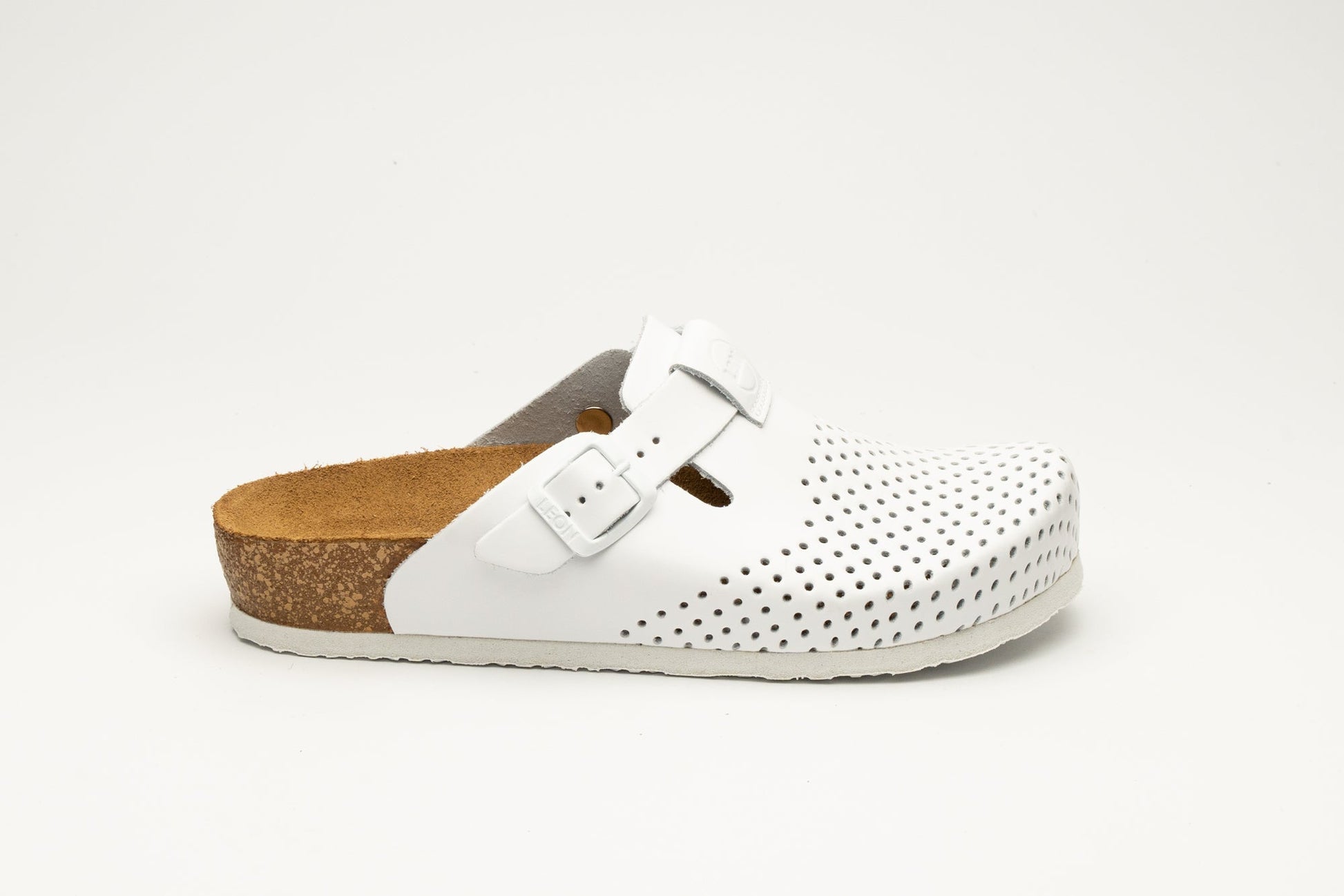 Edita by LEON– Women’s Leather Clog- Orthopedic Cork-style Clog with Adjustable Buckle LEON Footwear USA