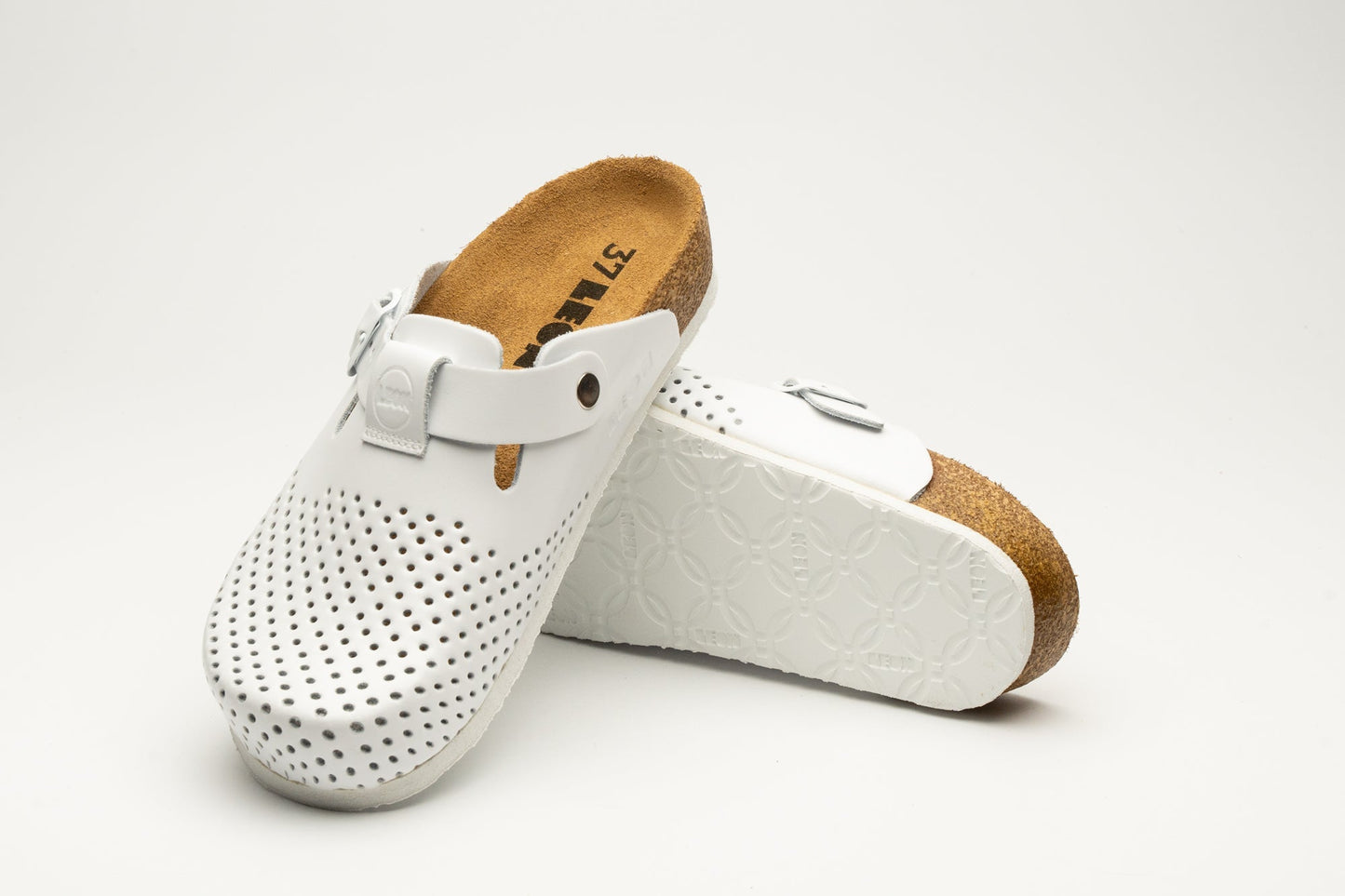 Edita by LEON– Women’s Leather Clog- Orthopedic Cork-style Clog with Adjustable Buckle LEON Footwear USA