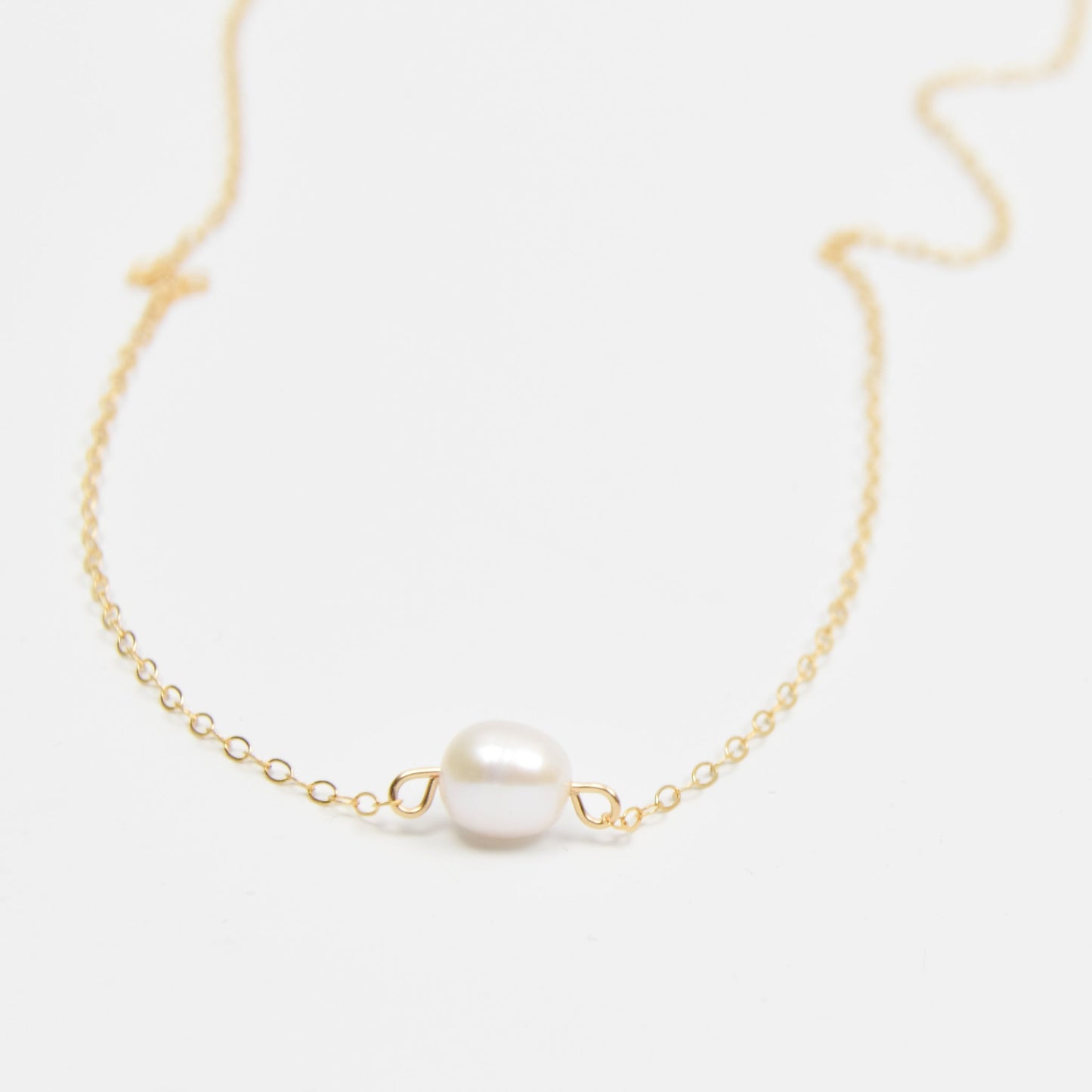 Simple Pearl Necklace Emily Anne Designs LLC