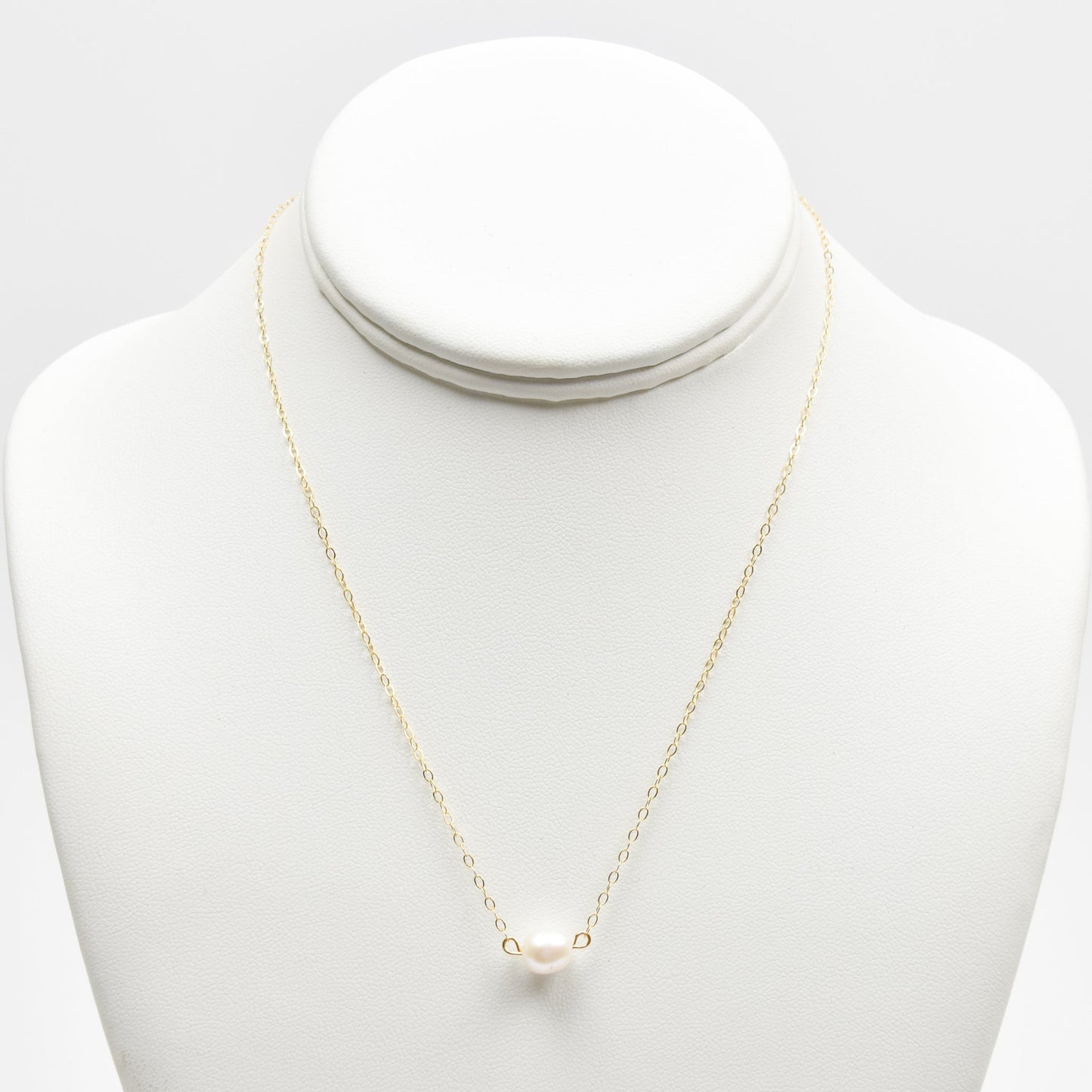 Simple Pearl Necklace Emily Anne Designs LLC