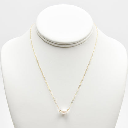 Simple Pearl Necklace Emily Anne Designs LLC