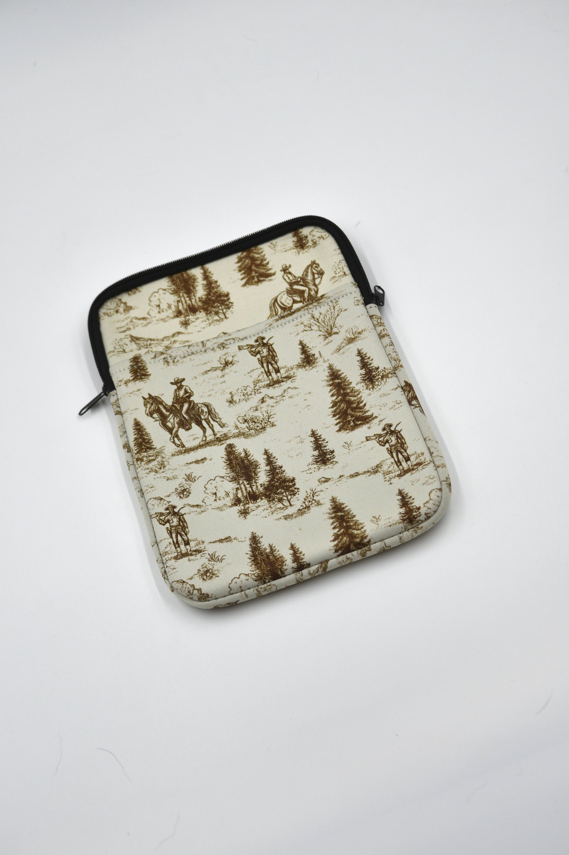 Golden Cowboy Print iPad Sleeve – Western Ranch Design Laptop or book sleeve! BashDesignsCo