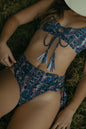 Indio Lace Up High Waisted Swimsuit Bottom Forever Young Swimwear