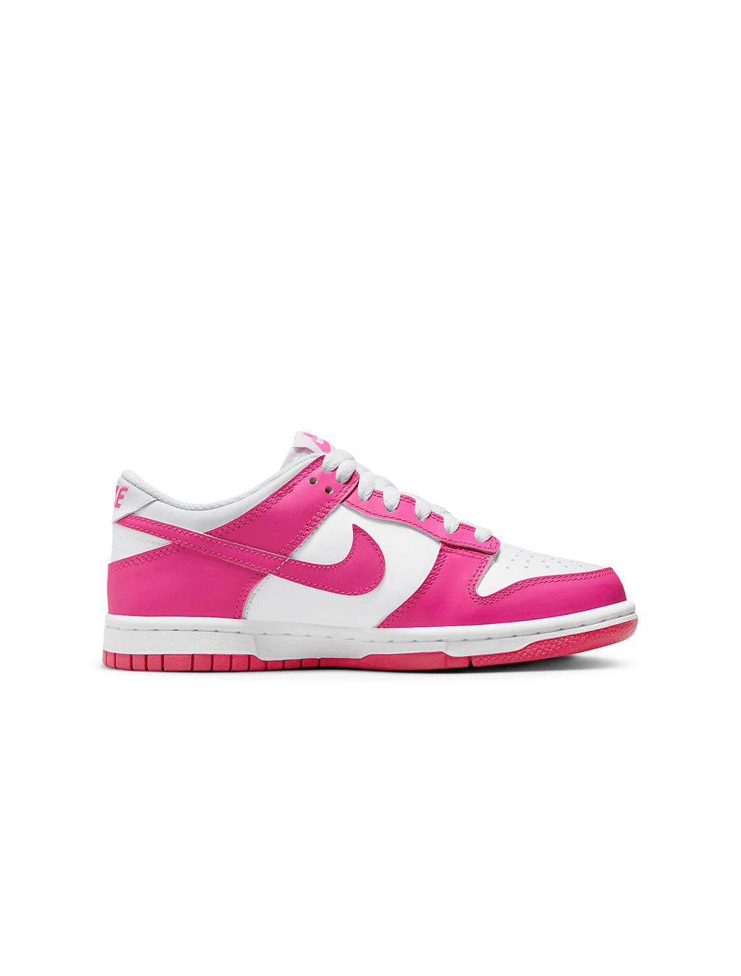 Nike Big Kids Dunk Low - Laser Fuchsia Denim Exchange