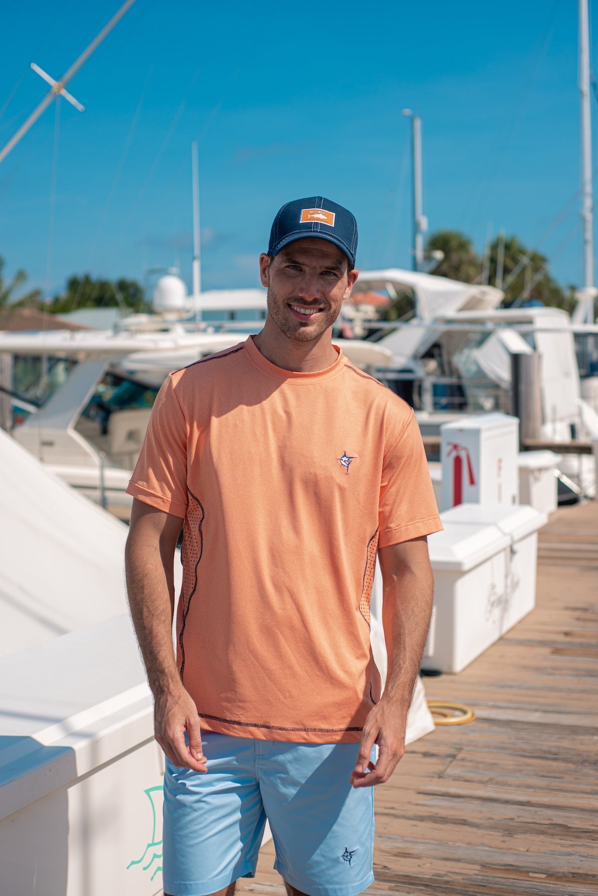Grander Short Sleeve Performance Tee White Water Life