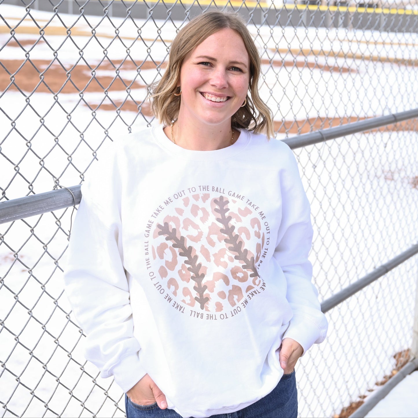 Take Me Out To The Ball Game (Leopard Baseball) Ivy + Cloth