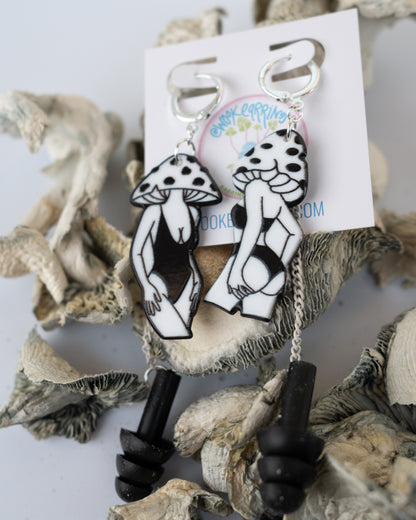 Sillycibin Earplug Earrings Wook Plugs
