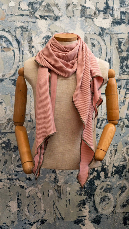 Dusty Rose DNA Scarf Late Sunday Afternoon