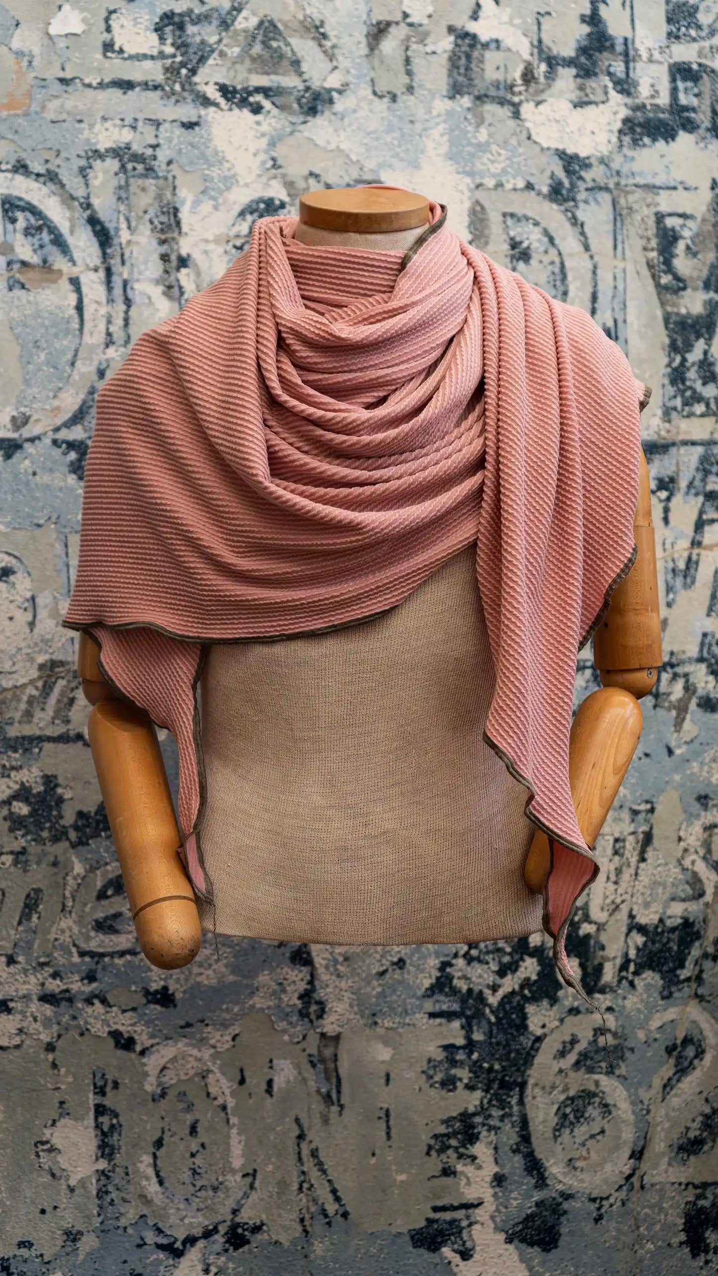 Dusty Rose DNA Scarf Late Sunday Afternoon