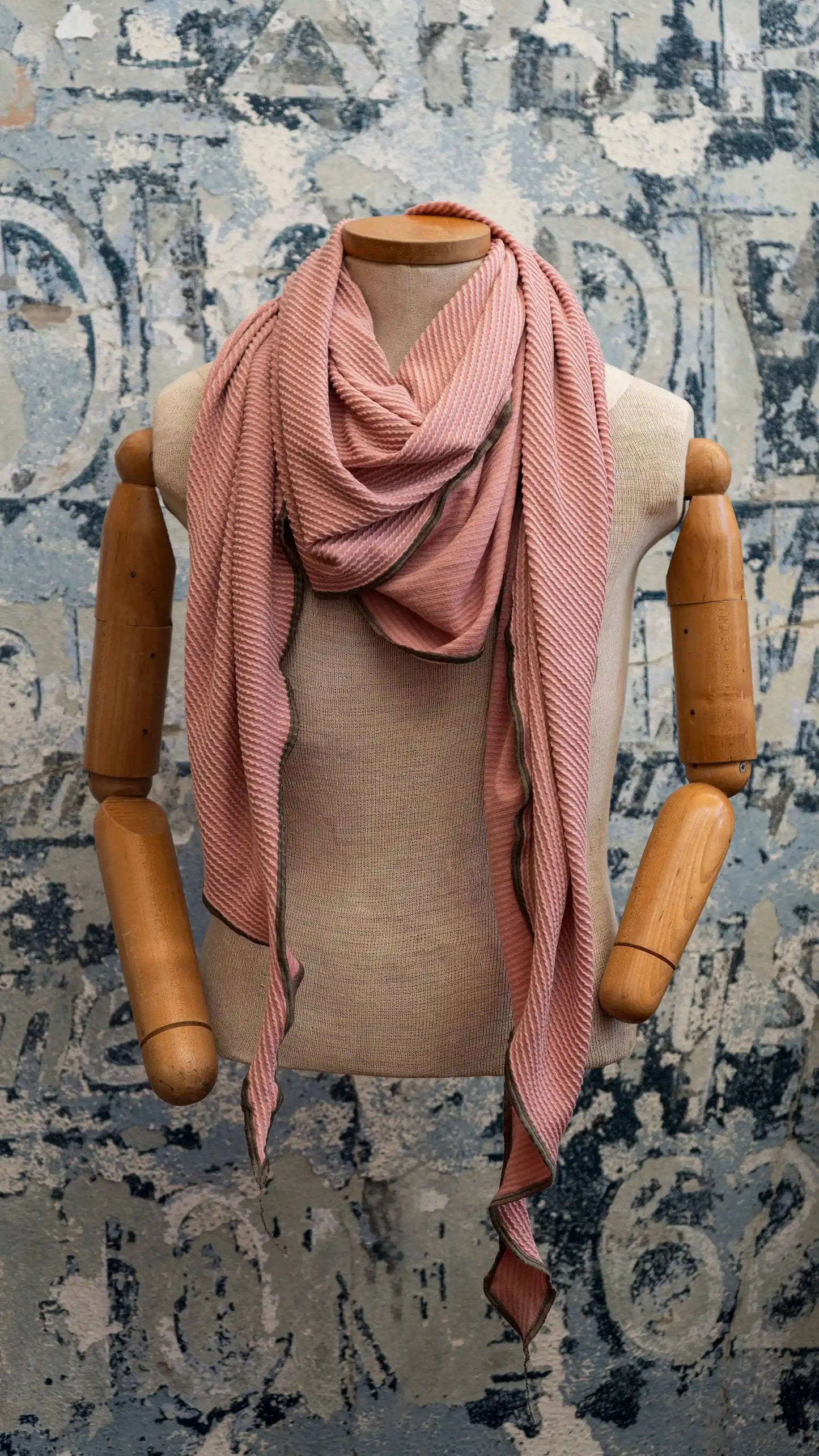 Dusty Rose DNA Scarf Late Sunday Afternoon