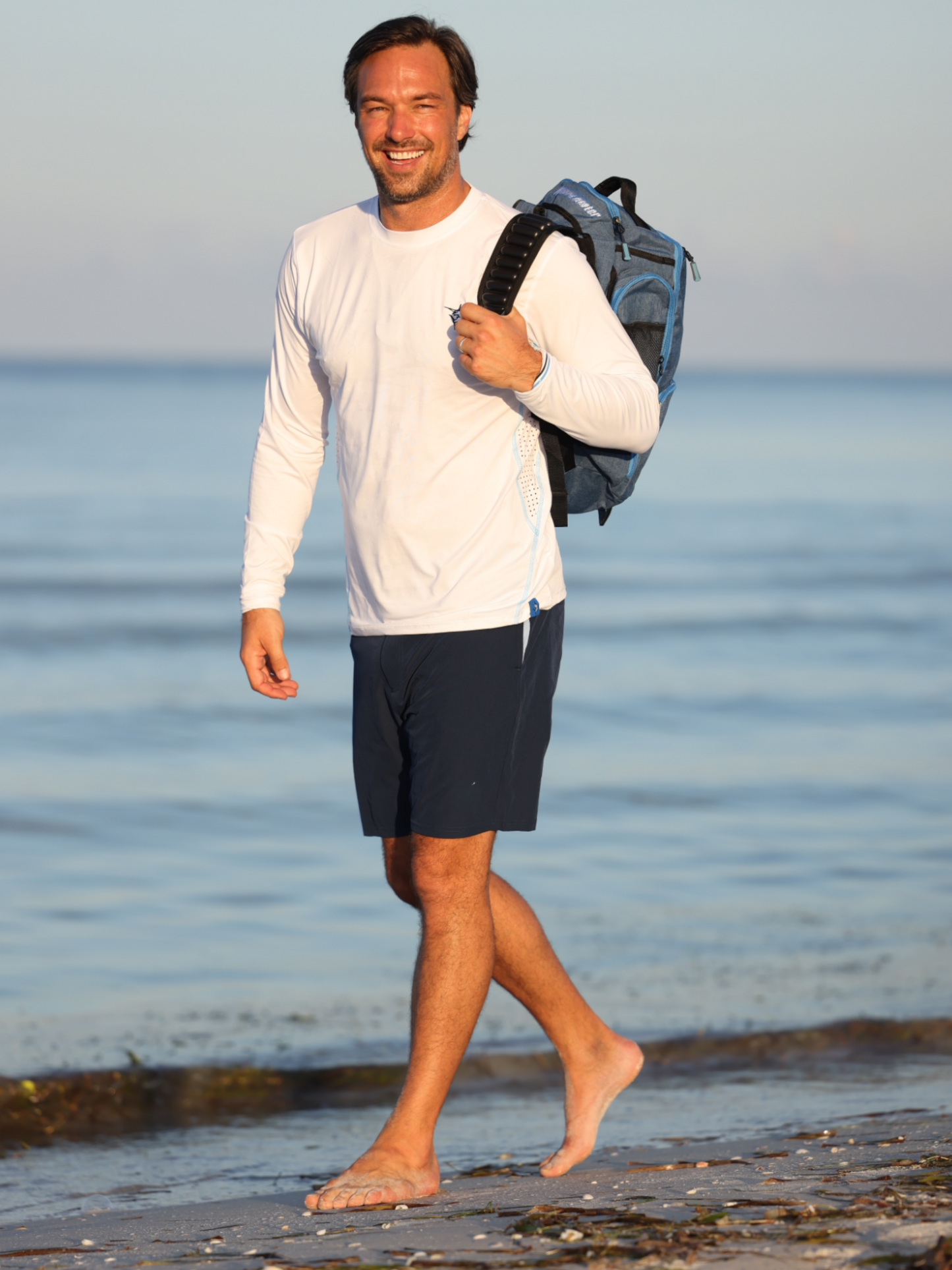 Dockside Performance Long Sleeve White Water Life
