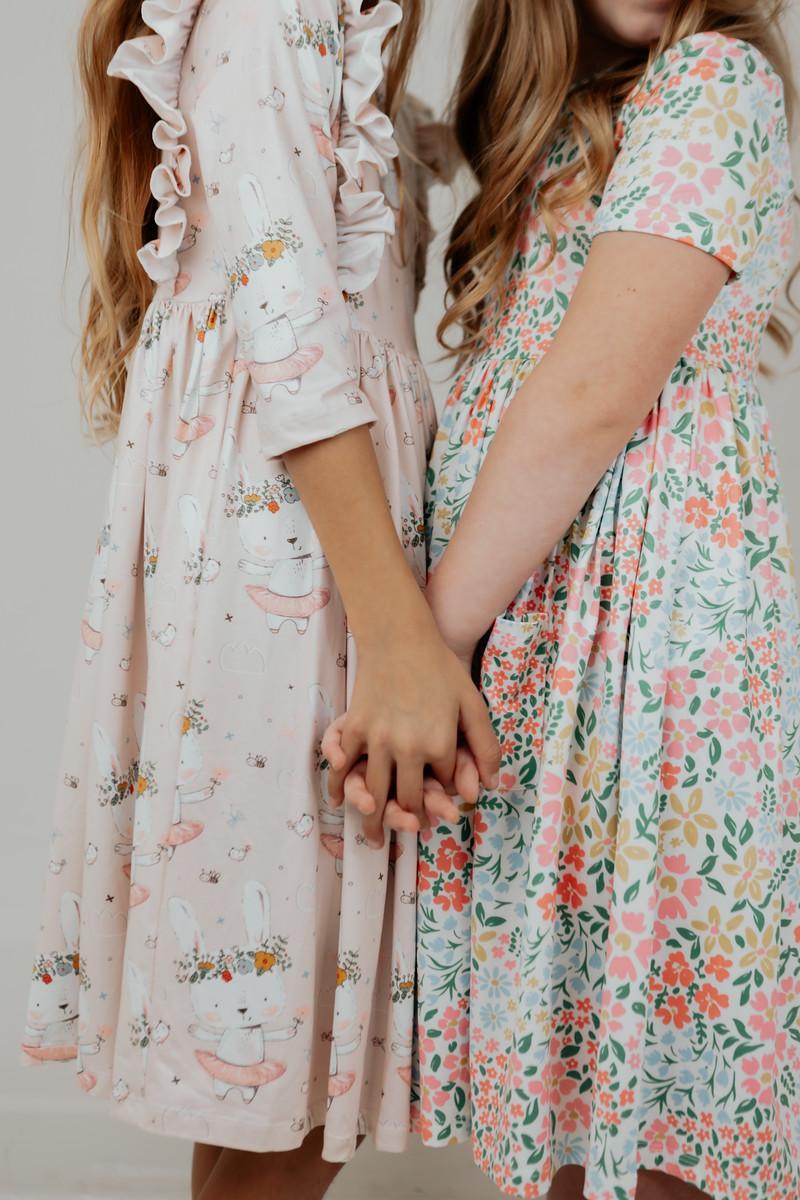 Daffodils S/S Pocket Twirl Dress Mila & Rose ®