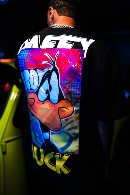 Daffy Duck GROVA T-Shirt - Stylish Cartoon Graphic Tee Withinblack