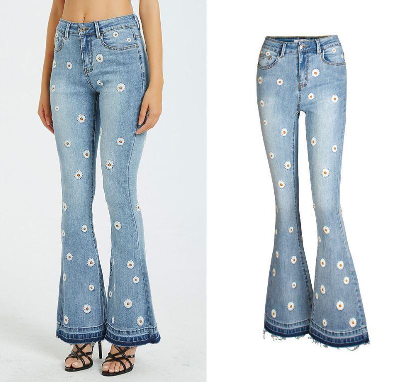 Daisy Bloom Wide Leg Jeans Country in My Heart