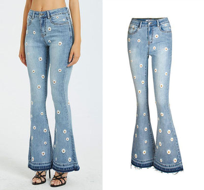 Daisy Bloom Wide Leg Jeans Country in My Heart