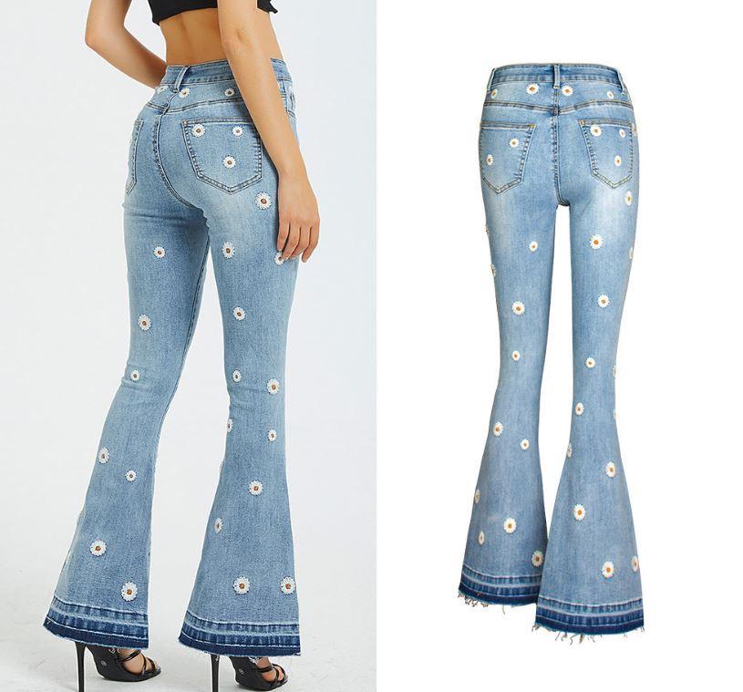 Daisy Bloom Wide Leg Jeans Country in My Heart