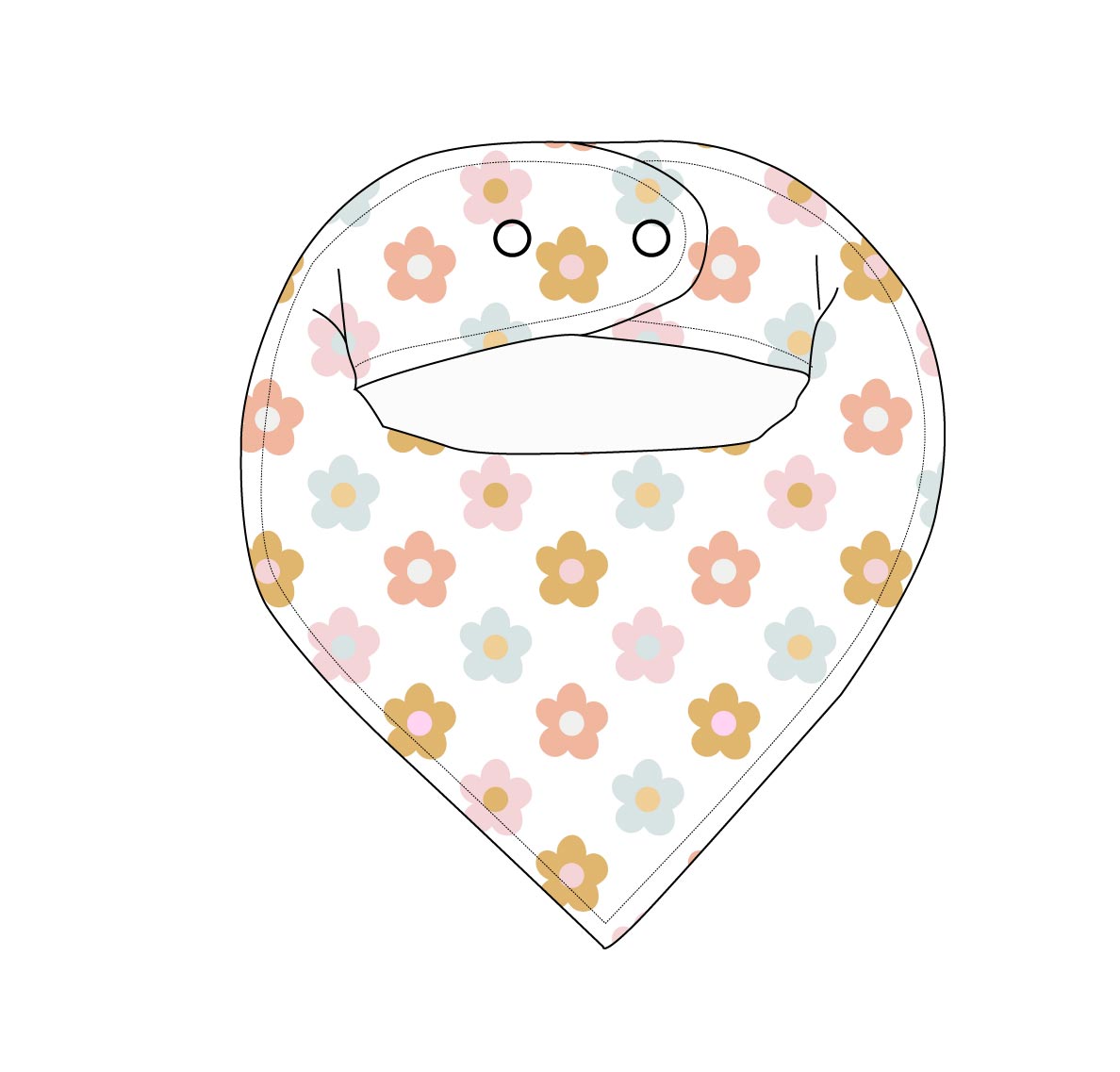 Daizzzy (ribbed) - Bib Blush Lotus