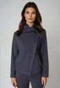 Dakota Hoodie Sweatshirt Jacket - Charcoal Buki