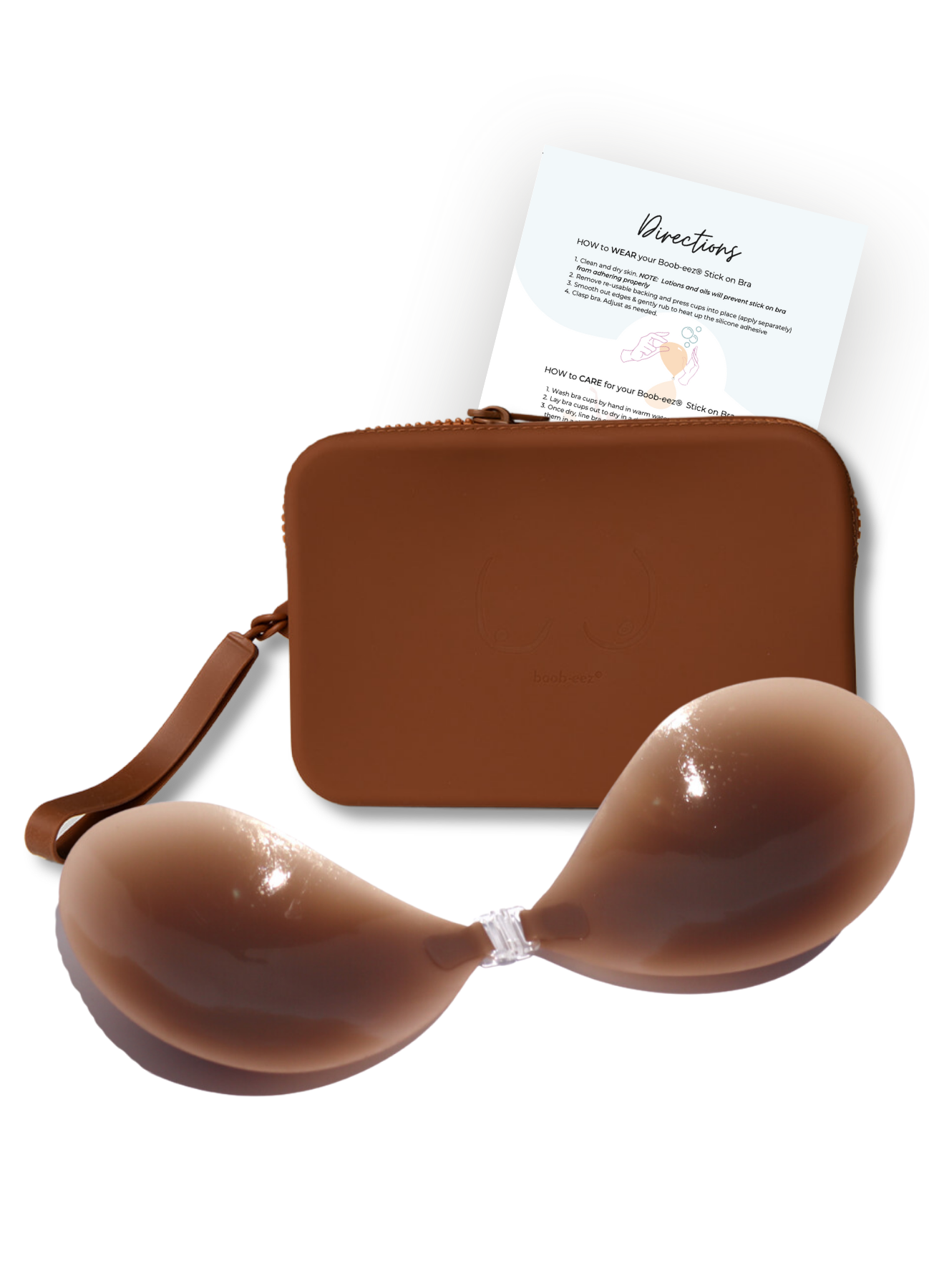 Match Maker - Silicone Travel Case + x1  Silicone Stick-On Bra - WSL Boob-eez