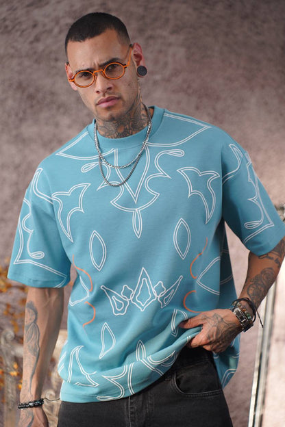 Deftlouwear Digital Print Rayon Shirt - Men's Short Sleeve Beach Shirt -  Lightweight Summer Top Withinblack