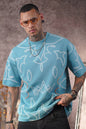 Deftlouwear Digital Print Rayon Shirt - Men's Short Sleeve Beach Shirt -  Lightweight Summer Top Withinblack