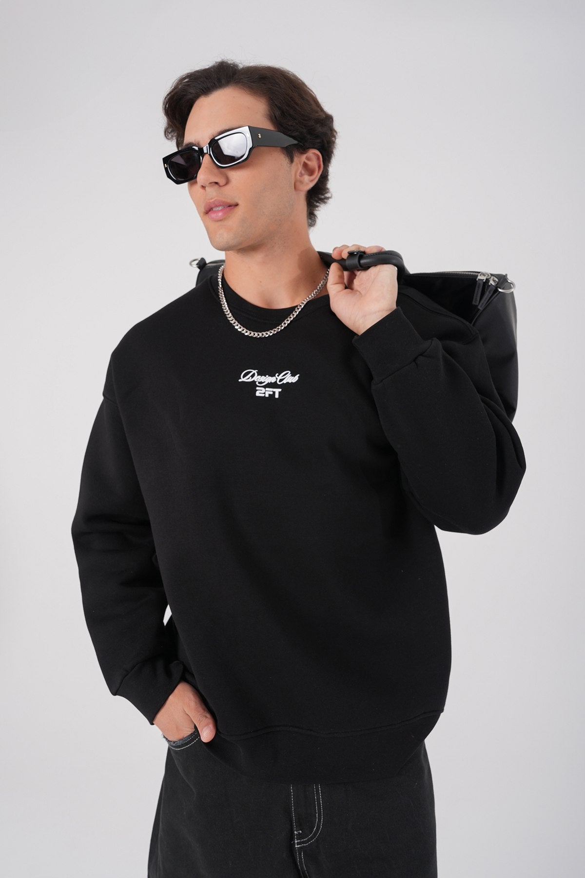 Design Club' Oversized Sweatshirt: The New Icon of Urban Style Withinblack