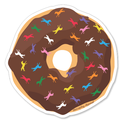 Buck N' Go Nuts Donut Sticker Horseplay Apparel