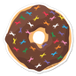 Buck N' Go Nuts Donut Sticker Horseplay Apparel