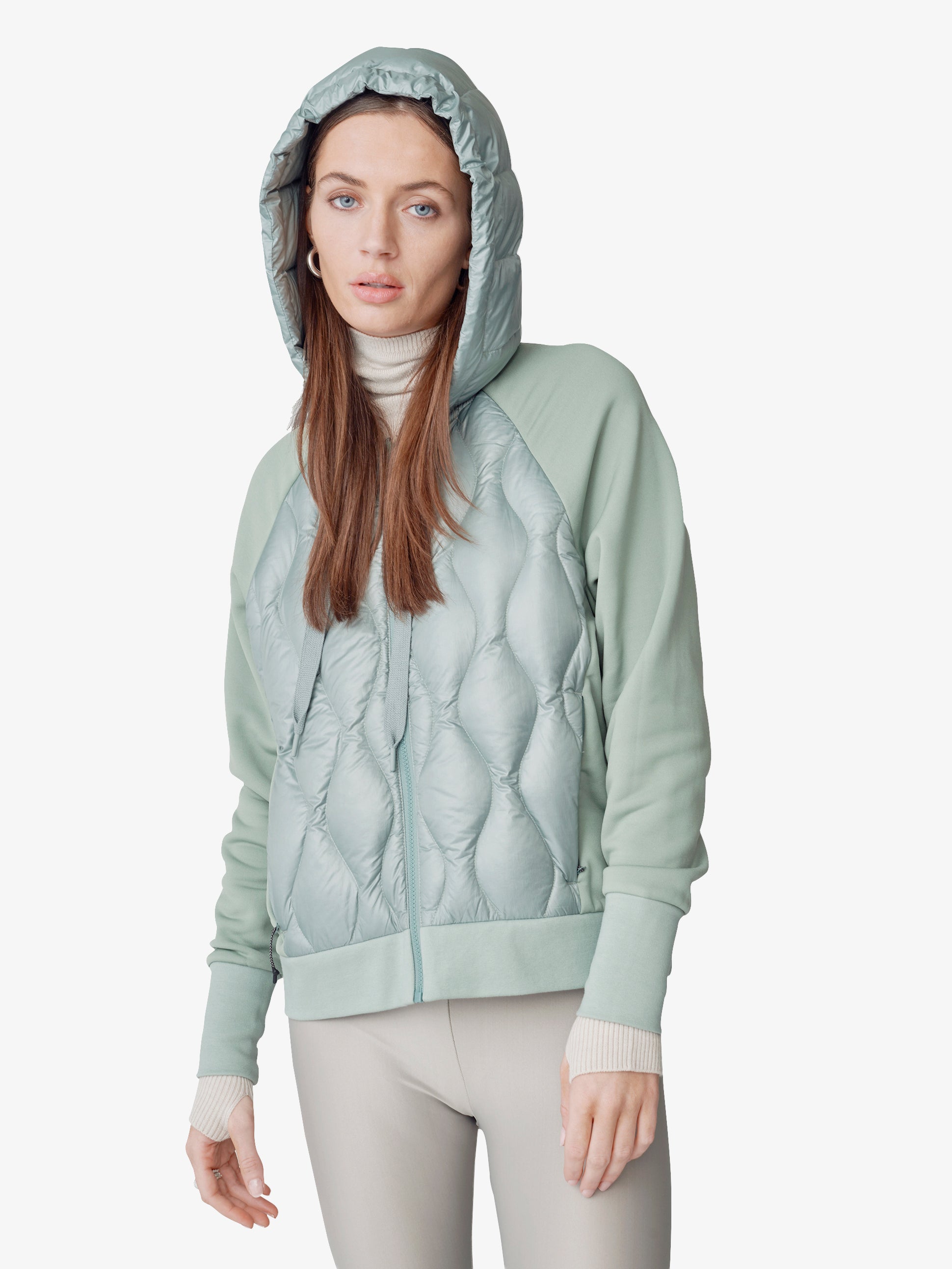 Down Zip Hoodie - Slate Gray Holden Outerwear
