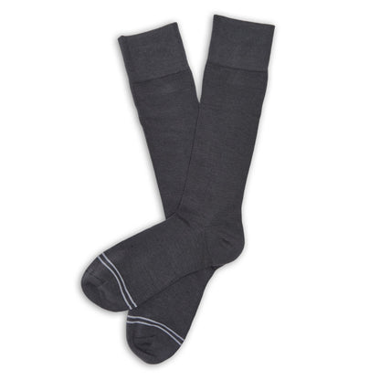Asher 6-Pack - Charcoal Dress Socks DeadSoxy