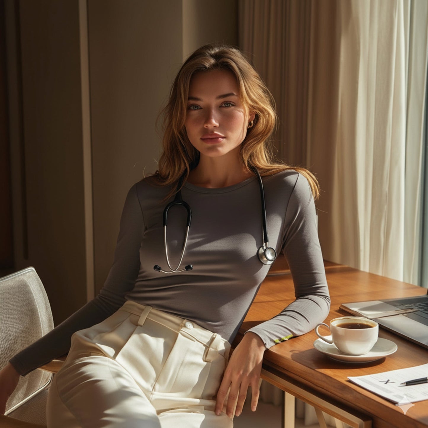 Drew Grey Long Sleeve Crew Auragen