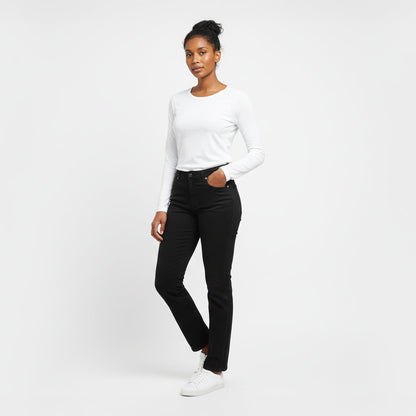 Drew White Long Sleeve Crew Auragen