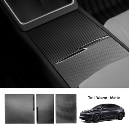 Dry Carbon Fiber Center Console Cover For Model Y Juniper / Model 3 Highland / Model YL Tesery Official Store